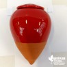 Olla argile - Toupie émaillé rouge 0,3 litres (Oya)