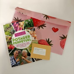 Pochette Cadeau 'Fraises' pour Livre 'Le Potager perpétuel'